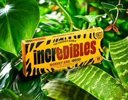 Photograph of product: Incredibles - Monkey Bar - Chocolate bar - 100mg