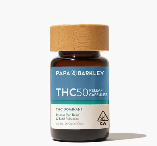 Photograph of product: Papa & Barkley | Releaf Capsule 50mg 20ct   50 Milligrams