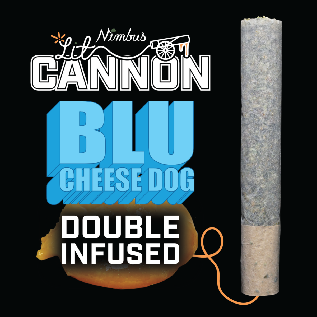 Photograph of product: Blu Cheese Dog Infused Pre-Roll | 1g - Nimbus