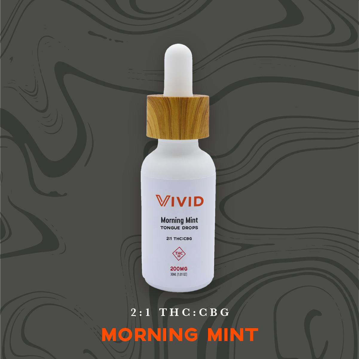 Photograph of product: 200mg Tincture | Morning Mint 2:1 TH-oui:CBG