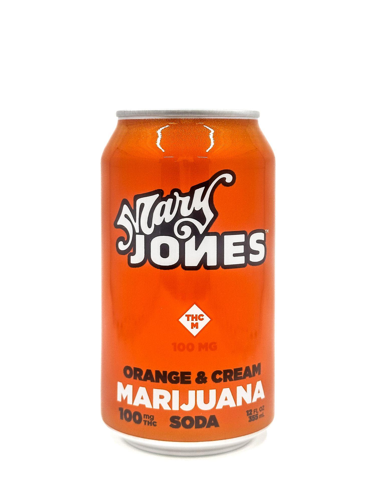 Photograph of product: MARY JONES SODA - ORANGE & CREAM 100MG