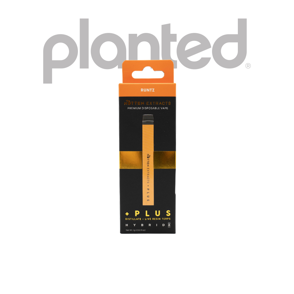 Photograph of product: MITTEN EXTRACTS | RUNTZ | HYBRID | 1G | DISPOSABLE