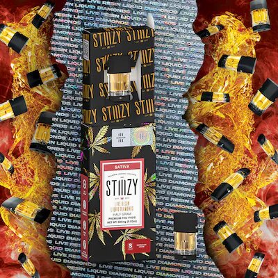 Photograph of product: Green Crack LR Liquid Diamonds POD STIIIZY