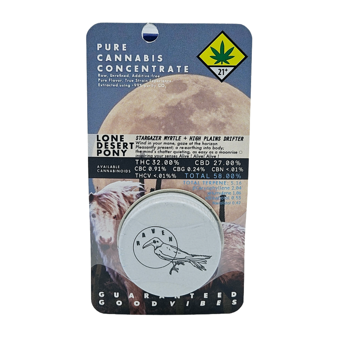 Photograph of product: Lone Desert Pony 1:1 CBD CO2 Oil | 1g