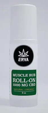 Photograph of product: ERVA CBD Muscle Rub Roll-On 3 oz