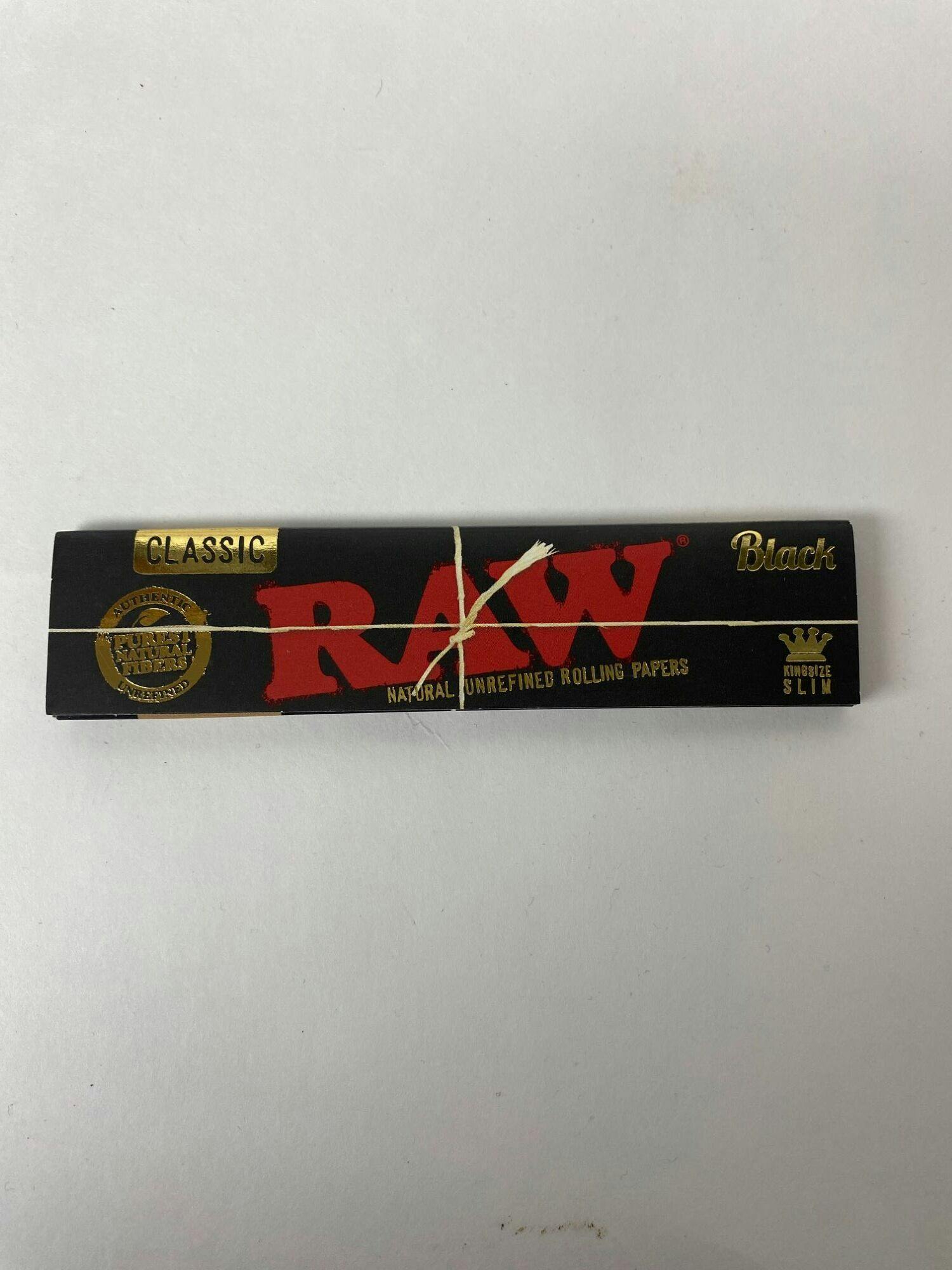Photograph of product: CLASSIC RAW KING ROLLING WRAPS BLACK