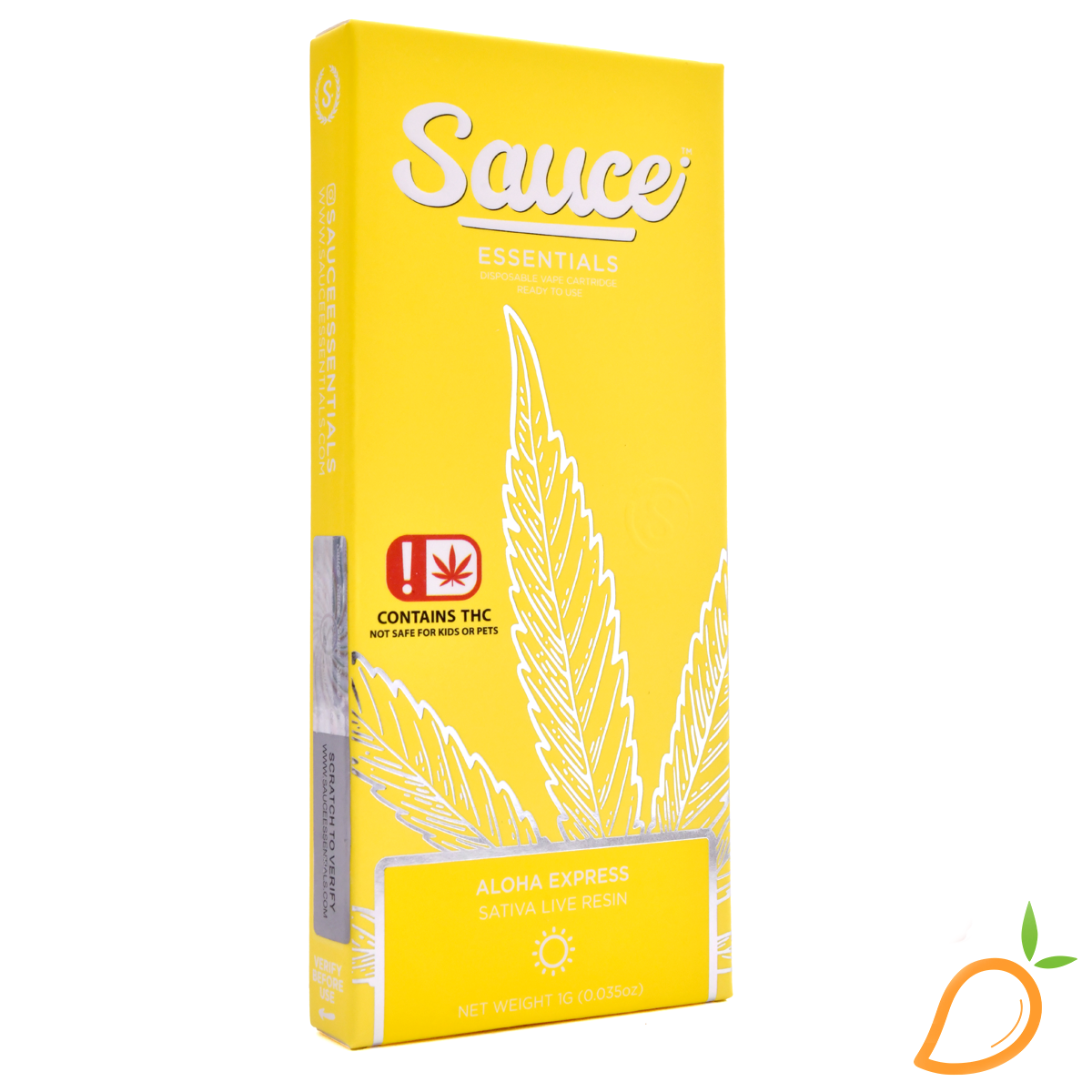 Photograph of product: 1g Aloha Express Live Resin Disposable Vape Sauce Essentials