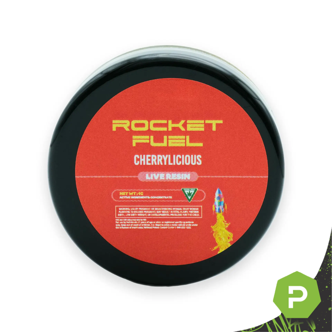 Photograph of product: Rocket Fuel Live Resin | Cherrylicious