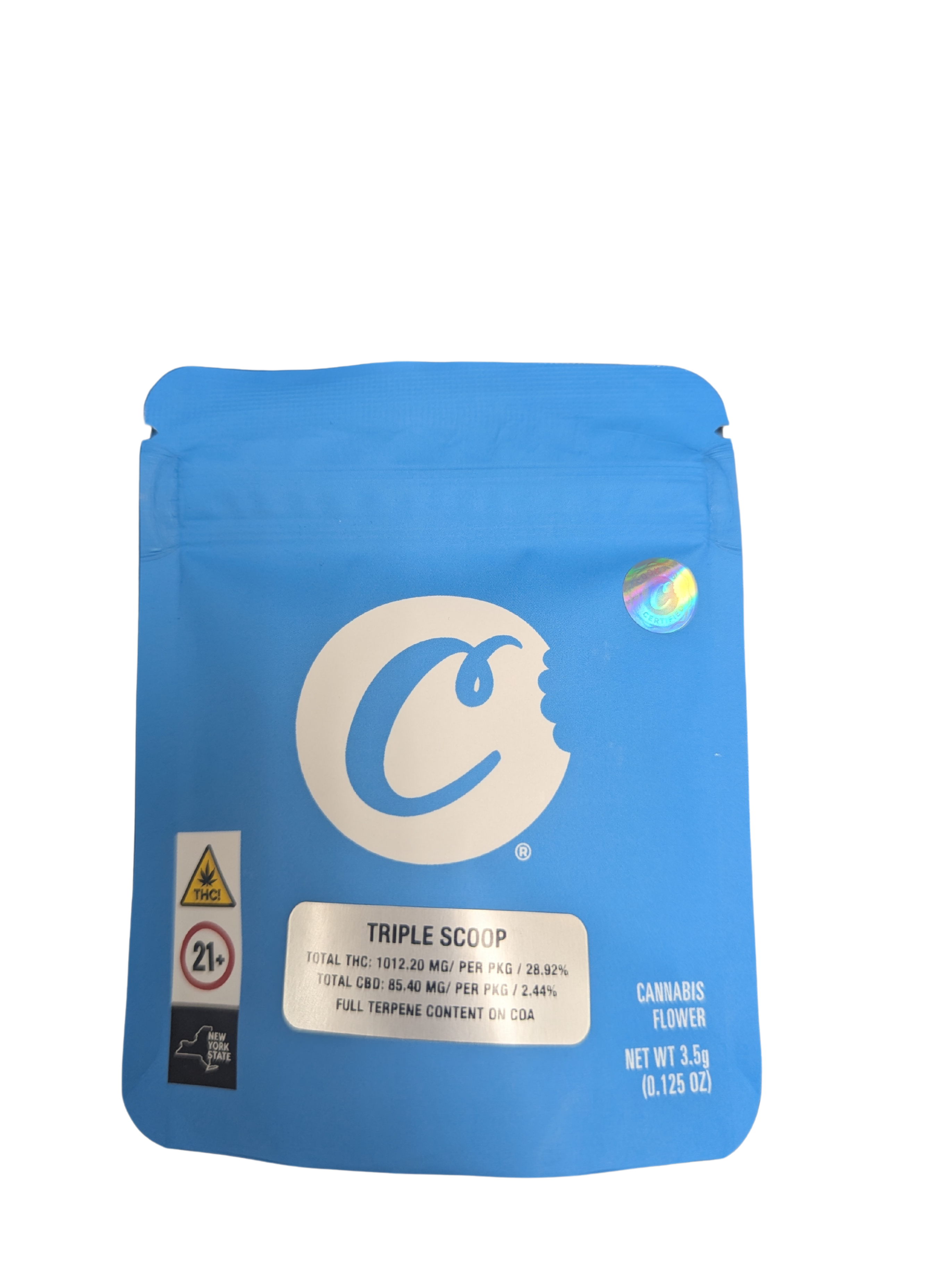 Photograph of product: Cookies | Triple Scoop | Flower | 3.5g