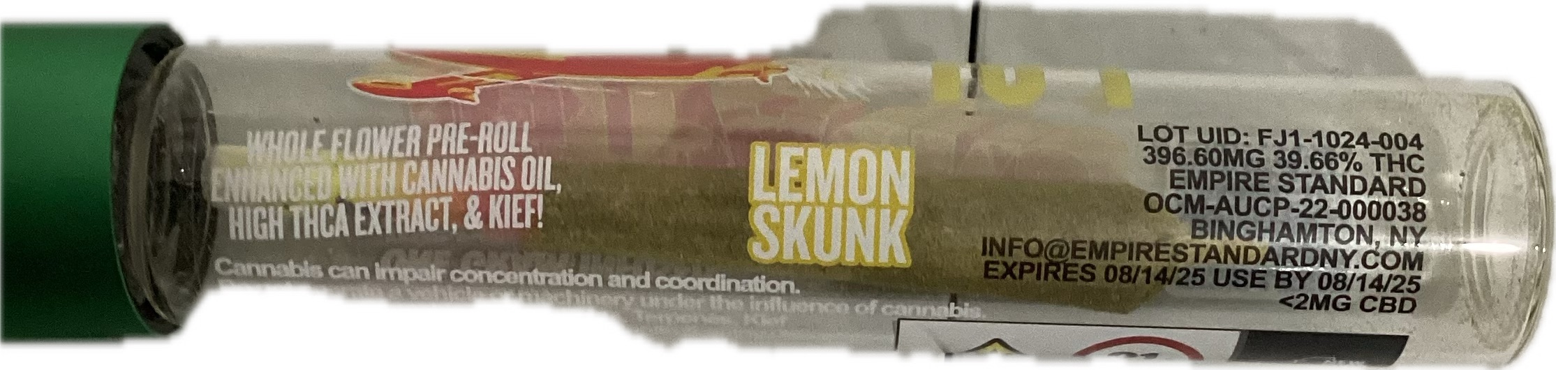 Photograph of product: Jetpacks FJ-1 | Infused Pre Roll | Lemon Skunk