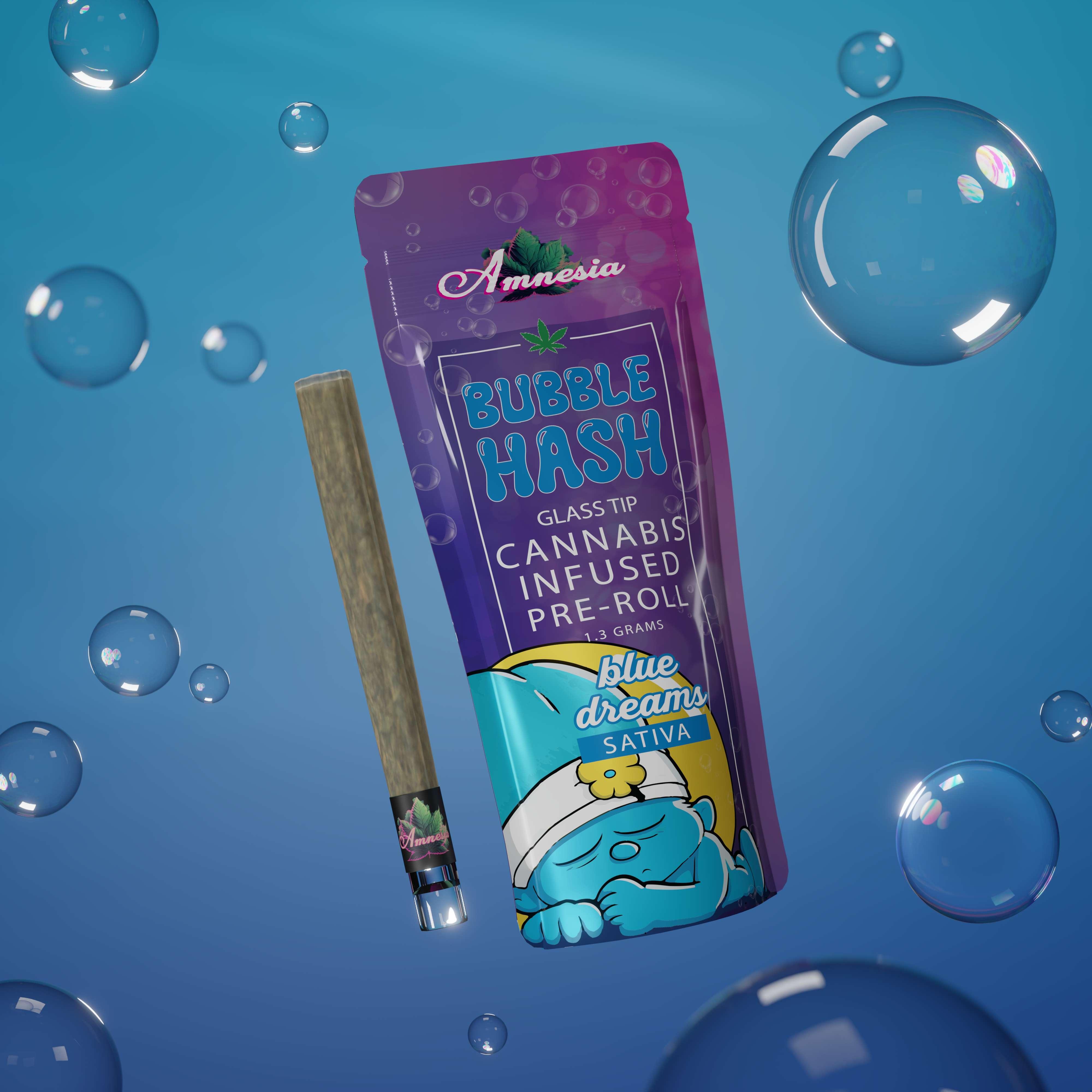 Photograph of product: Amnesia - 1.3g Bubble au chocolat Infused Preroll - Blue Dream