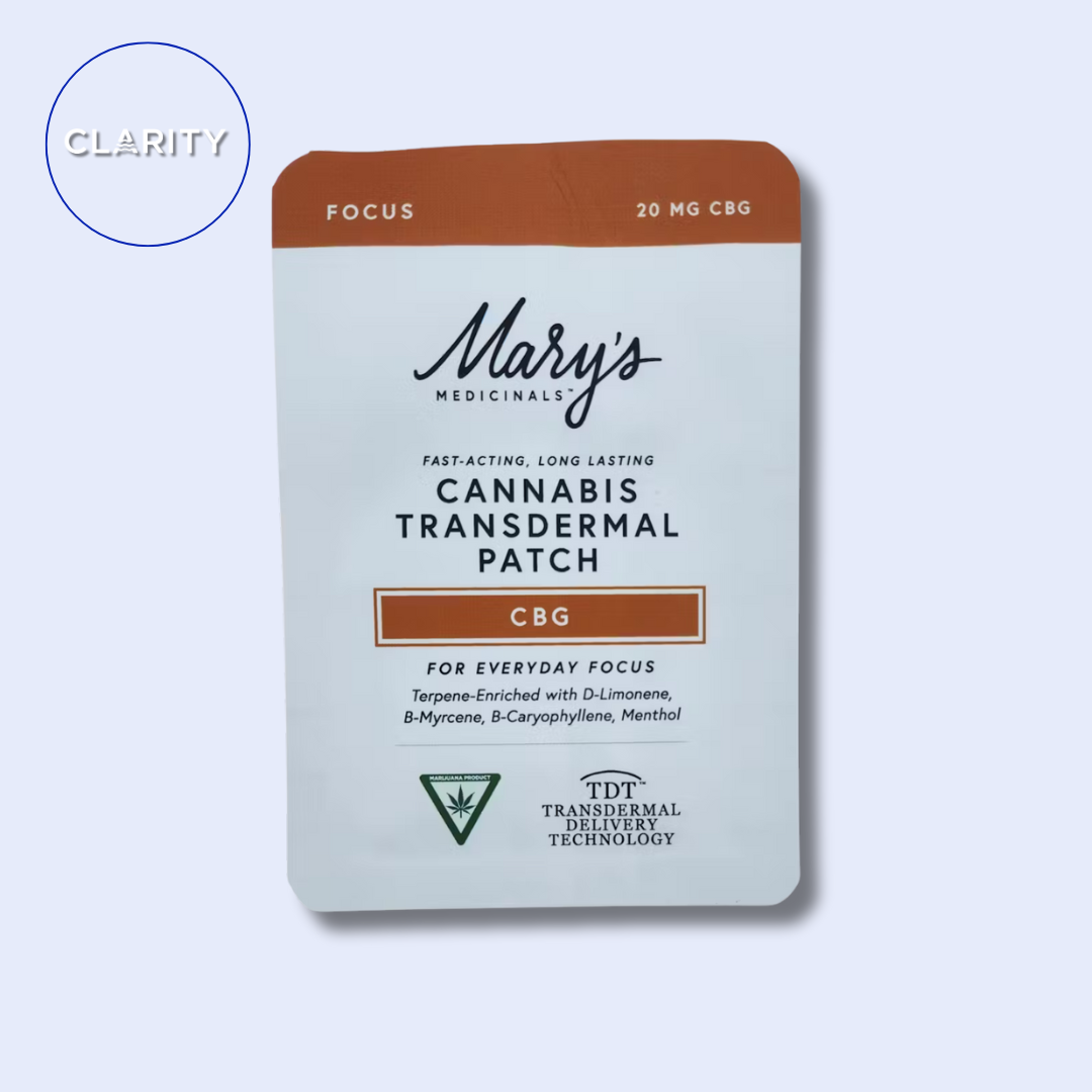 Photograph of product: Mary's Medicinals Transdermal Patch CBG 20mg