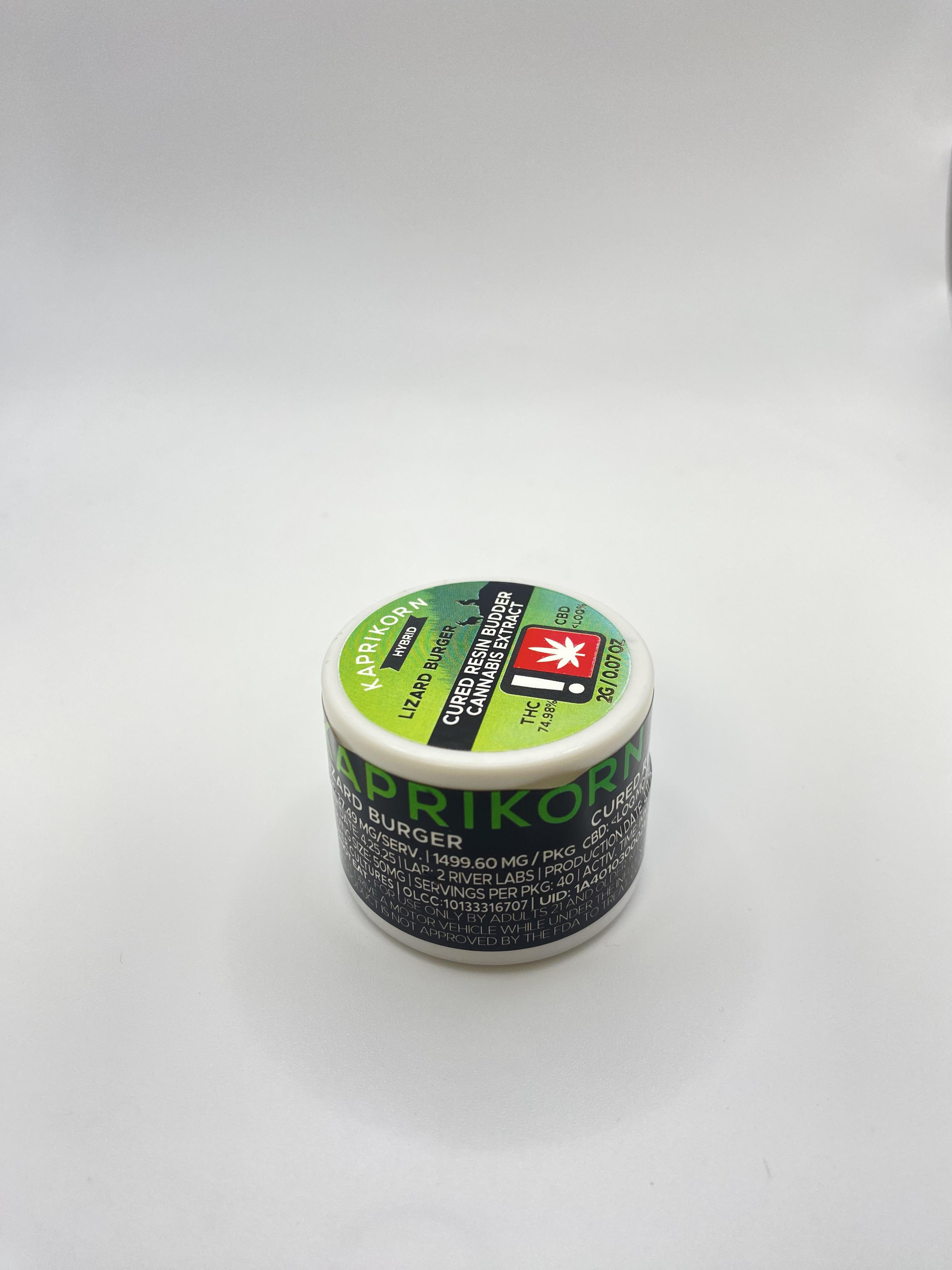 Photograph of product: Kaprikorn - Black Amber (H) - Cured Resin BUCKET 2g