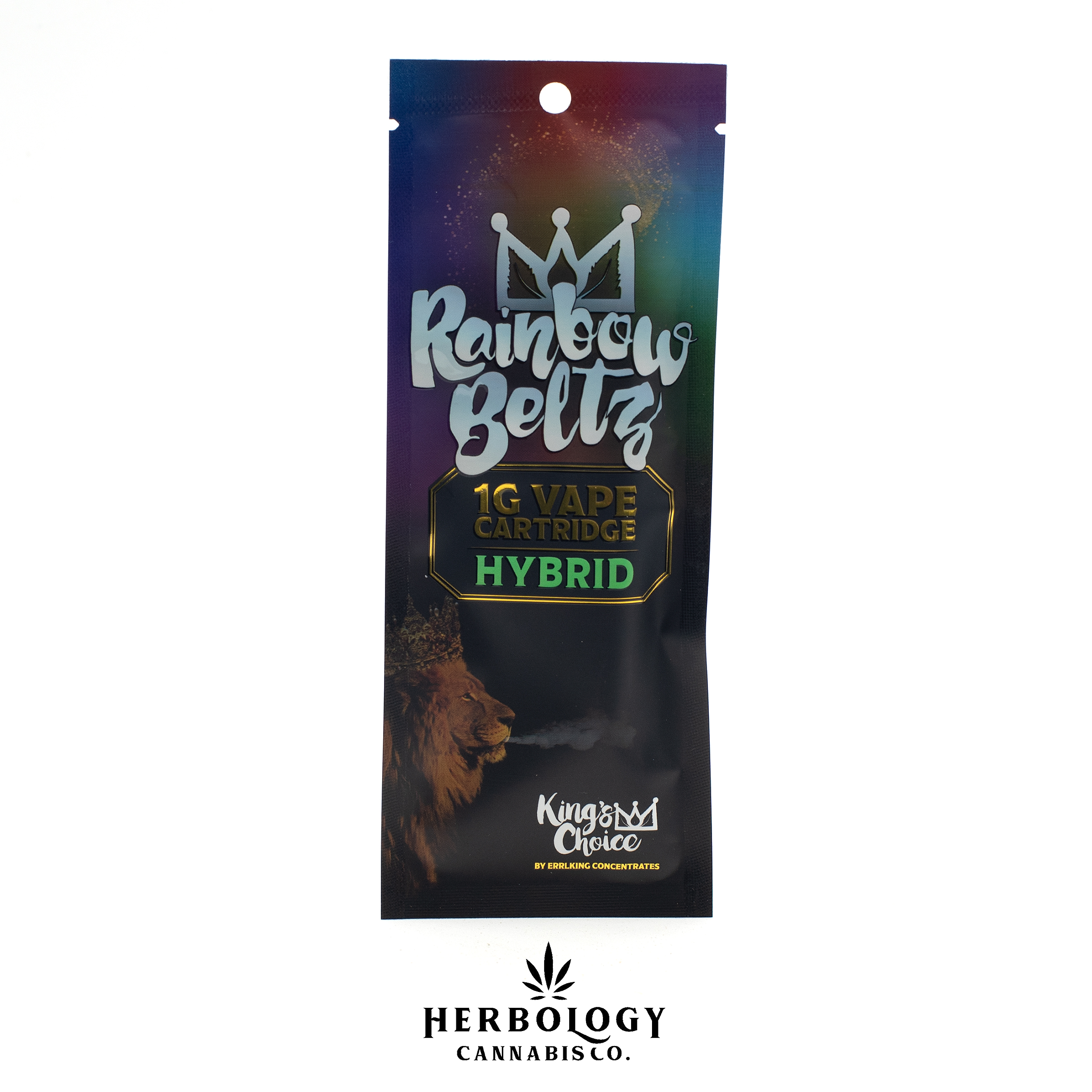 Photograph of product: Errlking | 510 Cart | King's Choice | Rainbow Beltz