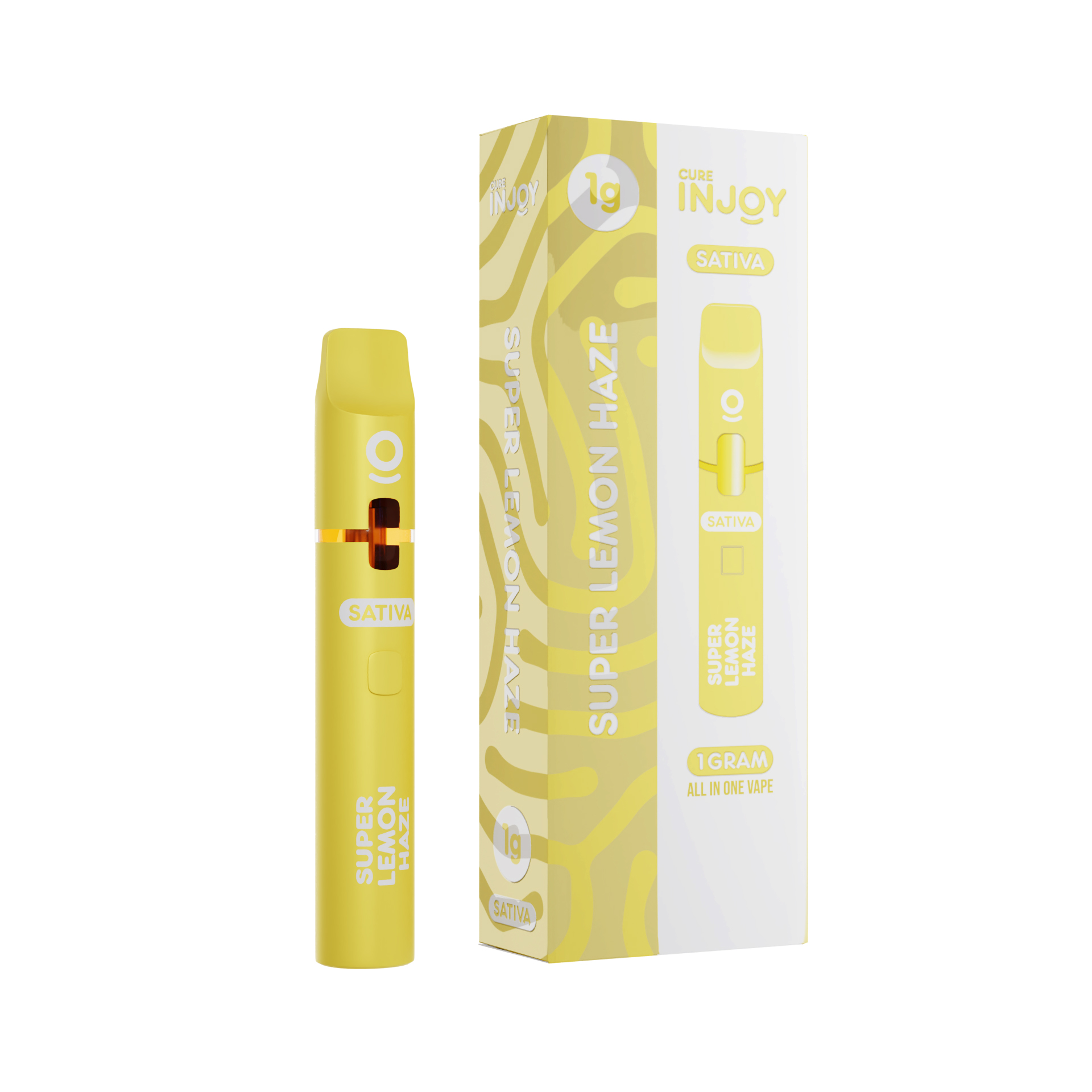 Photograph of product: Cure Injoy - Super Lemon Haze (Oui'd) All-In-One Vape
