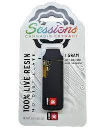 Photograph of product: AIO - 1g Live Resin Sessions - Papaya Bomb
