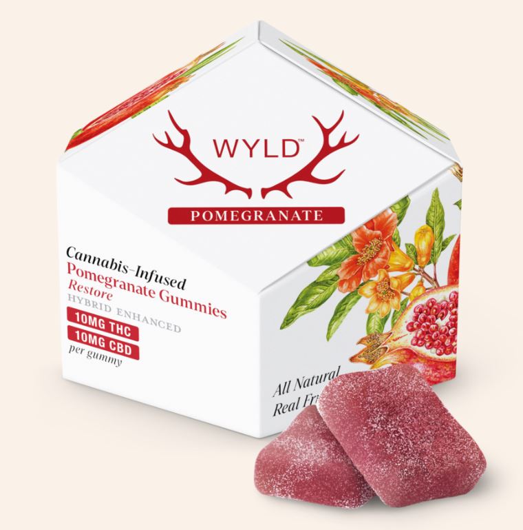 Photograph of product: Pomegranate 1:1 CBD:TH-oui Gummies