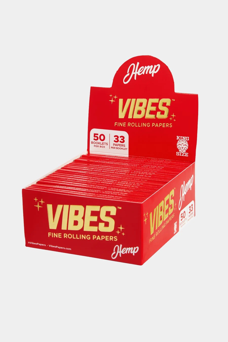 Photograph of product: Hemp Fine Rolling Papers (King Size-33sheets)