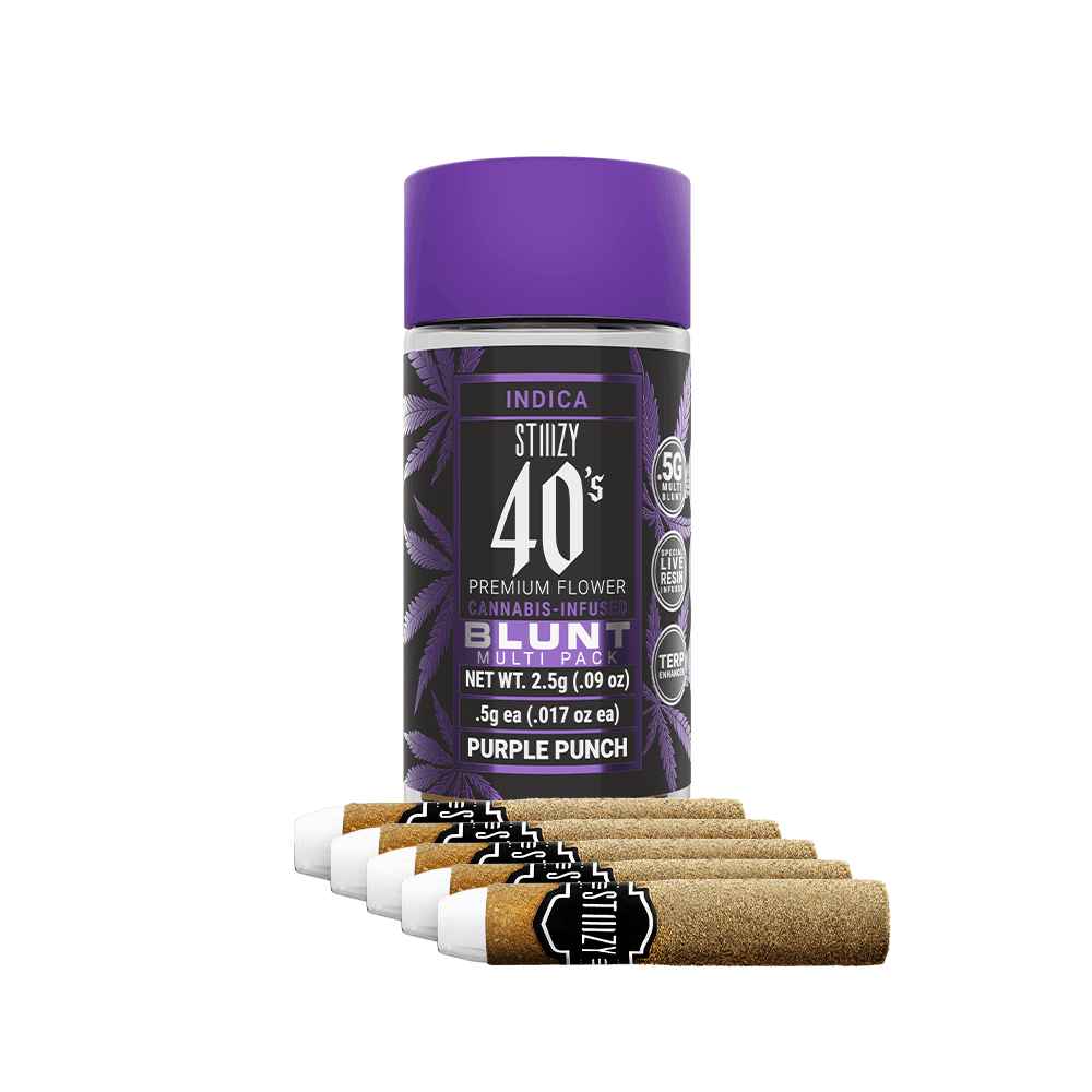 Photograph of product: 40's - Purple Punch - Multi Infused Blunts - 5pk