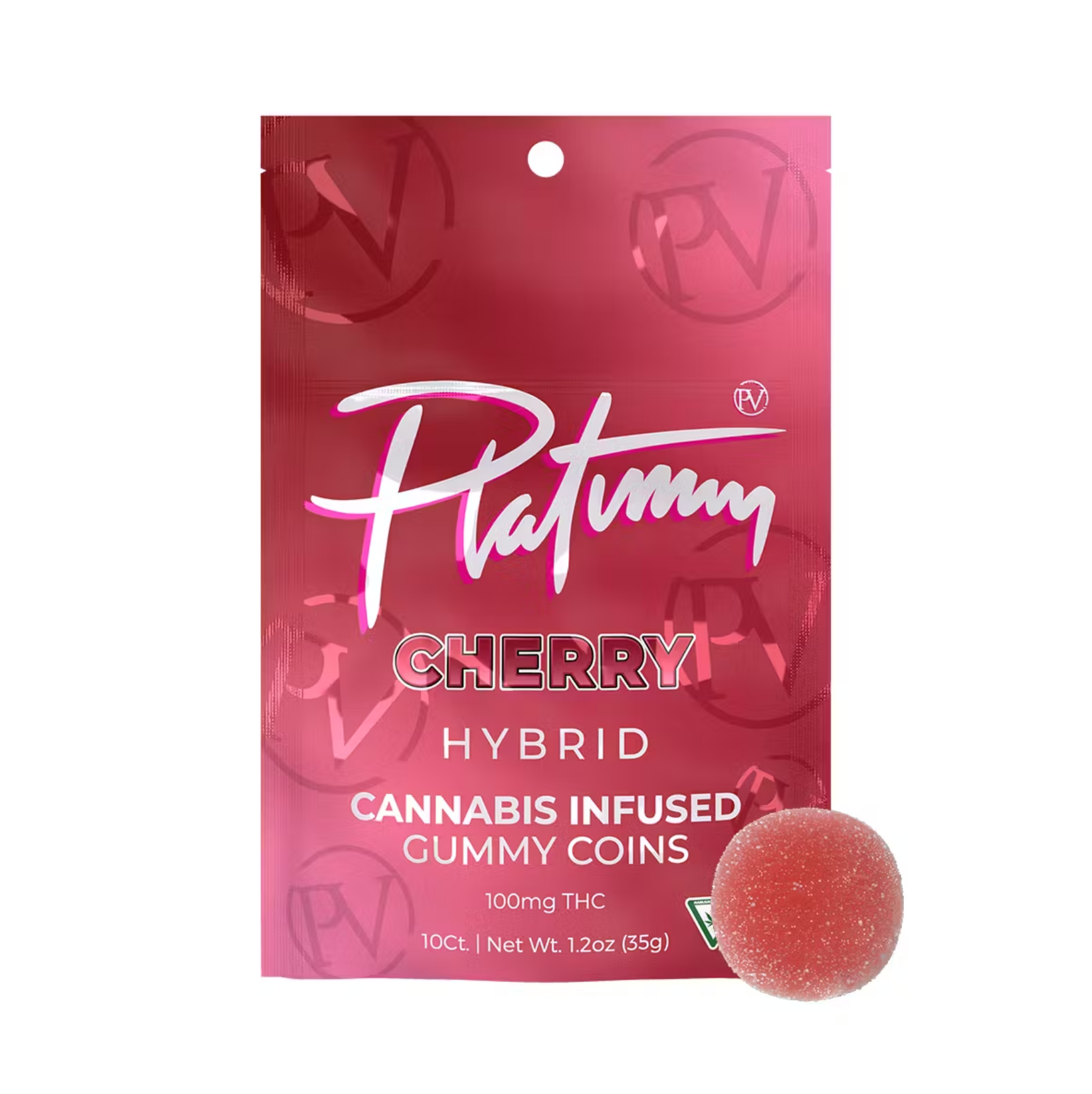 Photograph of product: Platinum Vape - Wild Cherry Gummies 200mg | 10/$40