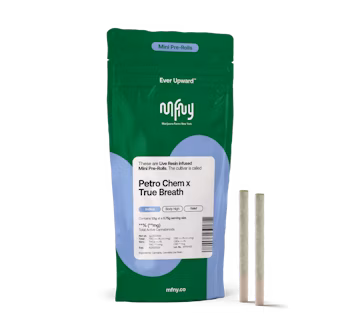 Photograph of product: MFNY | LIVE RESIN INFUSED PRE-ROLL | PETRO CHEM X TRUE BREATH | 2PK