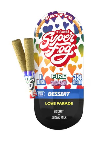 Photograph of product: Love Parade | Twisted Infused PreRoll 2Pk