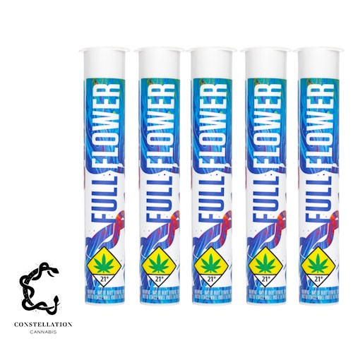 Photograph of product: Rainbow Flame Pre-Roll | 1g