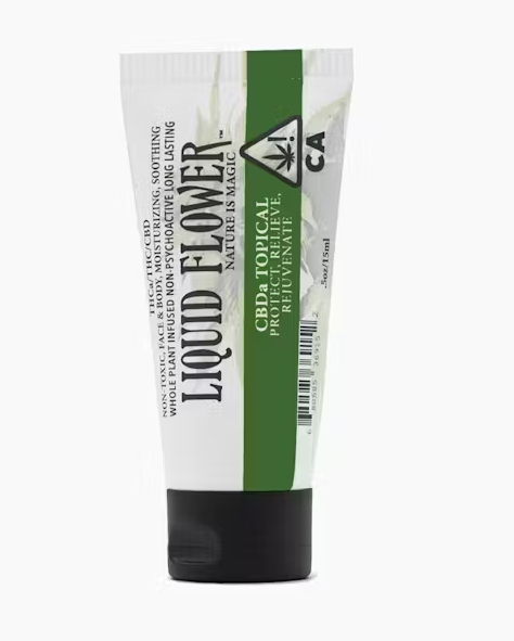 Photograph of product: CDBa Protect Relieve & Rejuvenate Topical | 15ML Lotion Tube | Liquid Flower