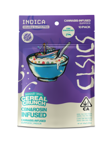 Photograph of product: Midnight Cereal Cereal Crunch 4:1 TH-oui:CBN Live Rosin GUMMIES - CLSICS