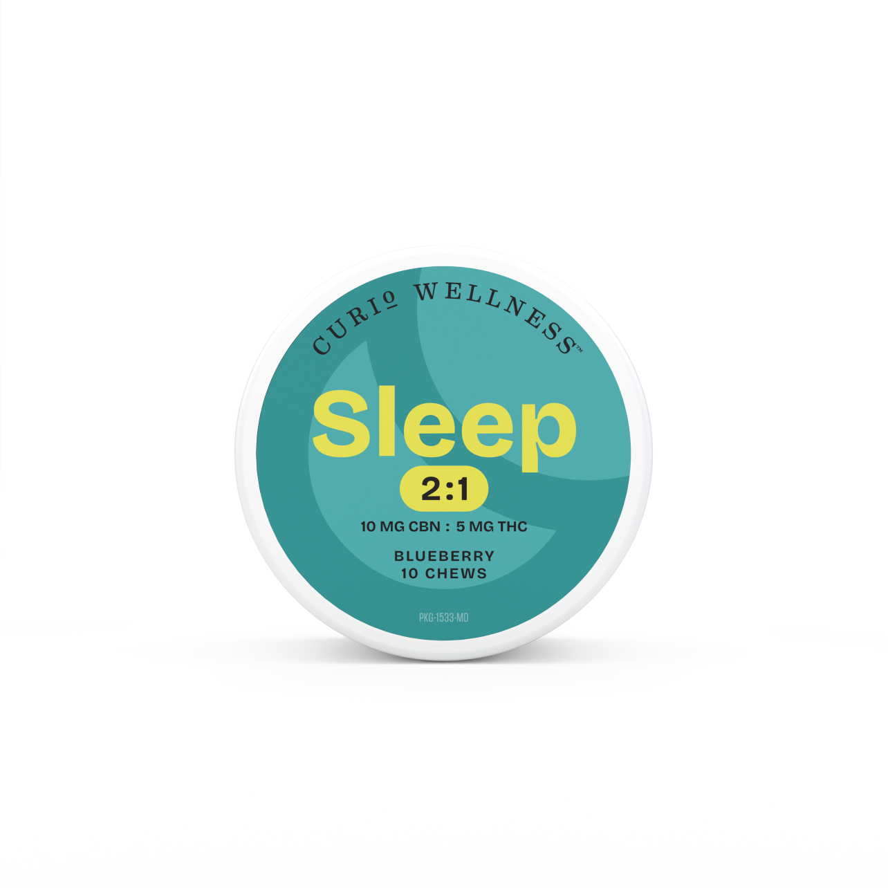 Photograph of Product: Curio: Sleep 2:1 Blueberry Chews - 50mg