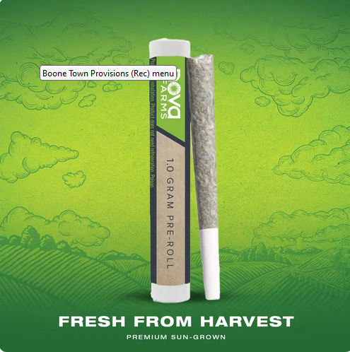 Photograph of product: Nova Farms - Black Cherry Runtz 1g Pre-Roll