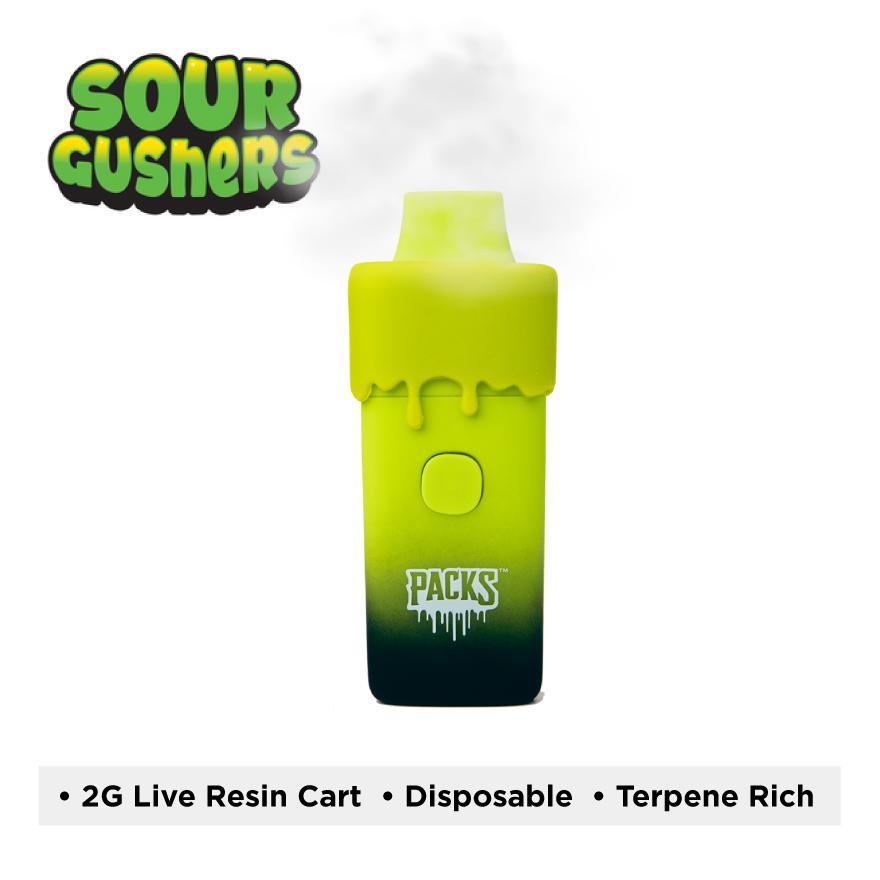 Photograph of Product: Packwoods - 2g Live Resin Disposable - - Sour Gushers