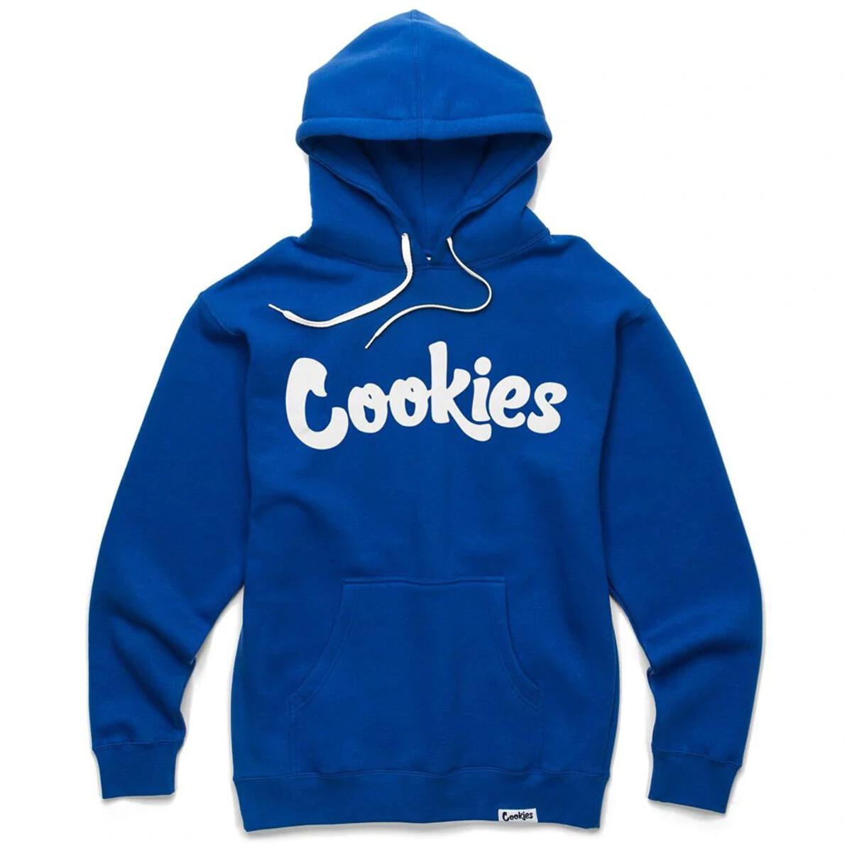 Photograph of product: COOKIES Original Logo Hoodie - Royal Blue/White - XL