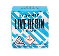 Photograph of product: Pyramid - 1g Live Resin - Gary Payton