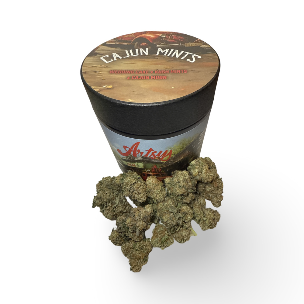 Photograph of product: Artsy | 3.5g Bud | Cajun Mints (IH)