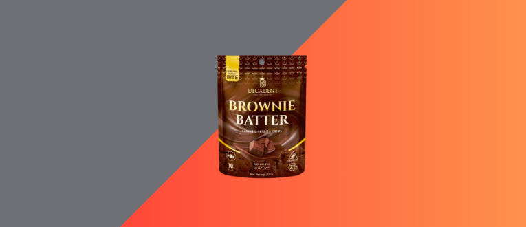 Photograph of product: Pucks Decadent Chews 100mg (Brownie Batter)