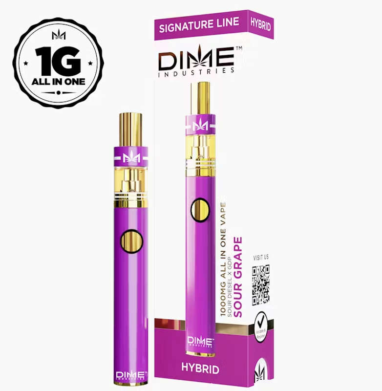 Photograph of product: Dime Ind. AIO 1g - Sour Grape (H)