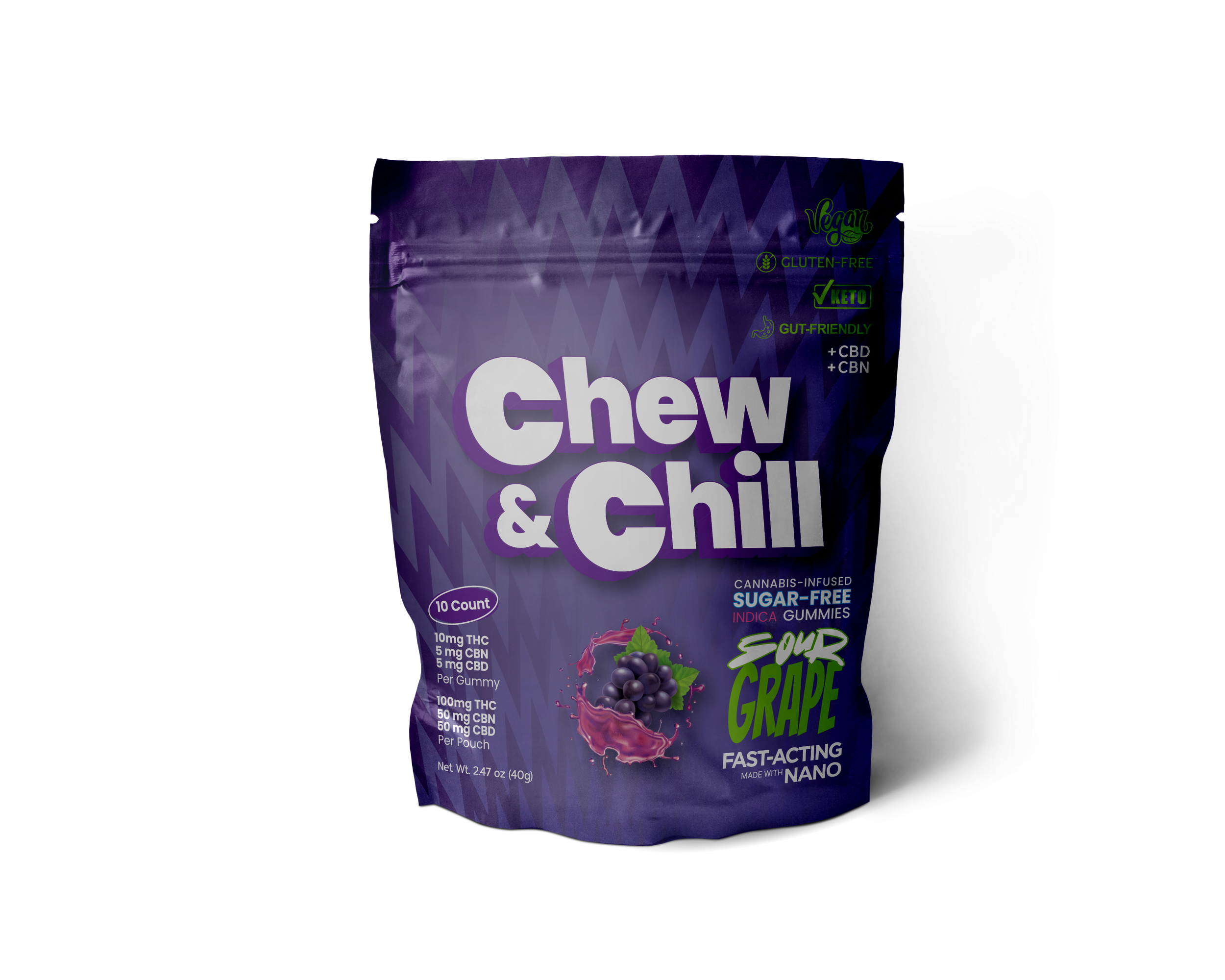 Photograph of product: Chew&Chill -Sour Grape -20pk
