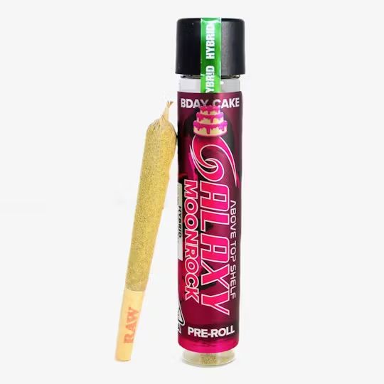 Photograph of product: Galaxy Moonrock - B-Day Cake 1g Preroll - 