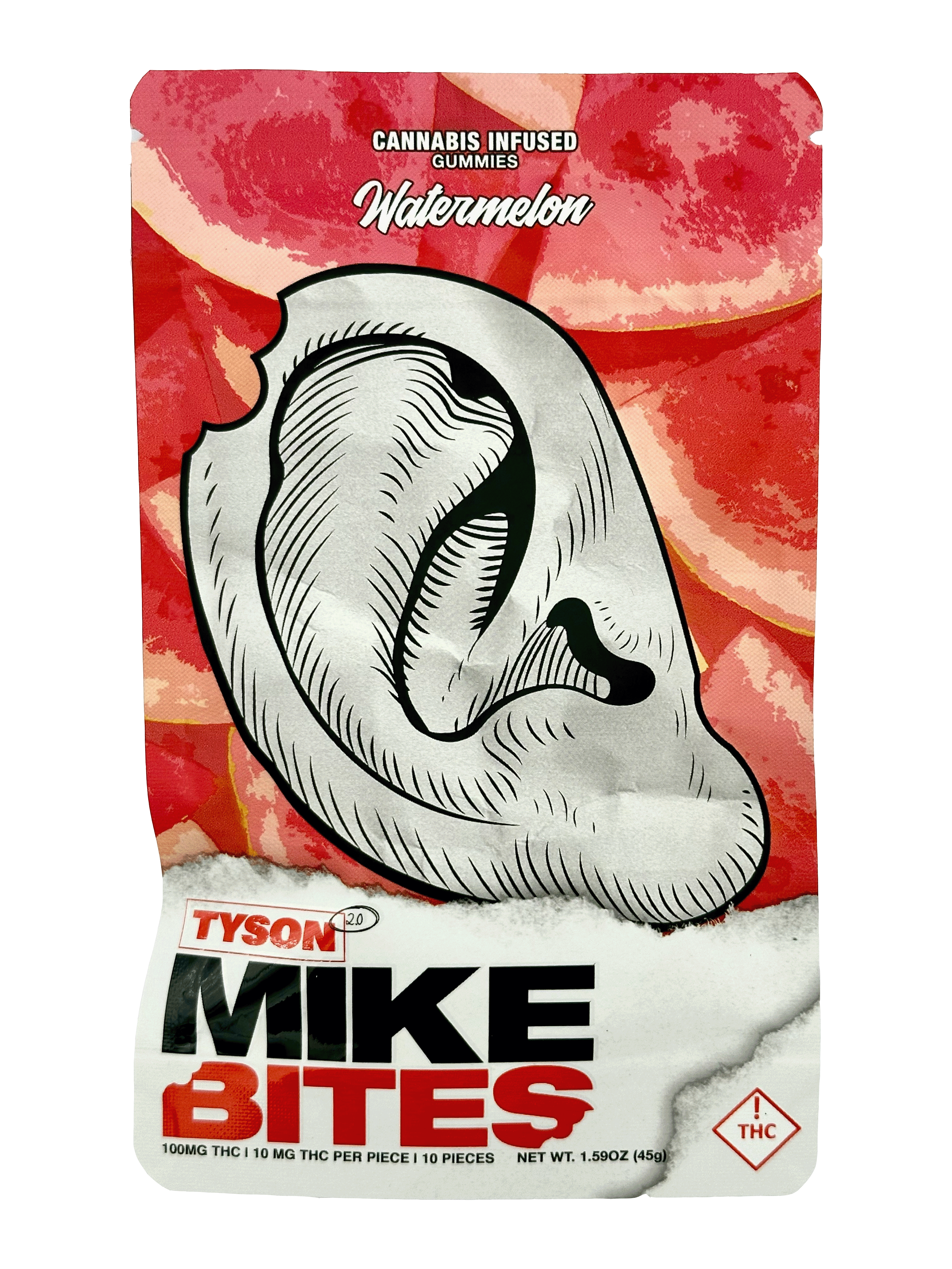 Photograph of product: T2.0 - Mike Bites - 100mg - Watermelon (H)