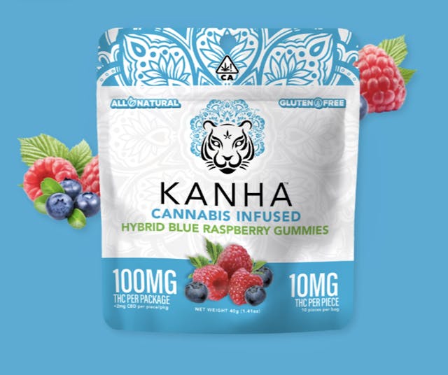 Photograph of product: Blue RaspberryGummies - 100mg