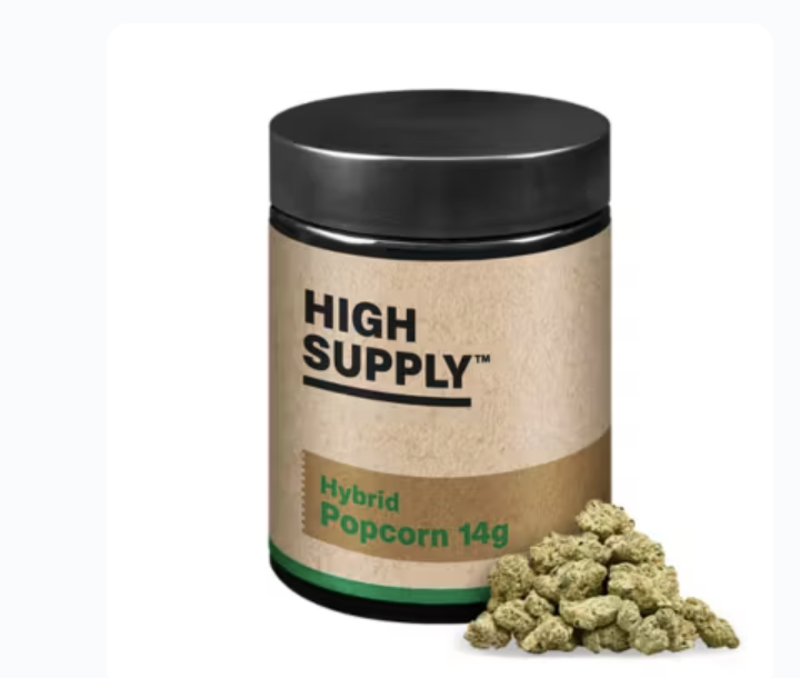 Photograph of product: HIGH SUPPLY PINEAPPLE EXPRESS POPCORN 14G