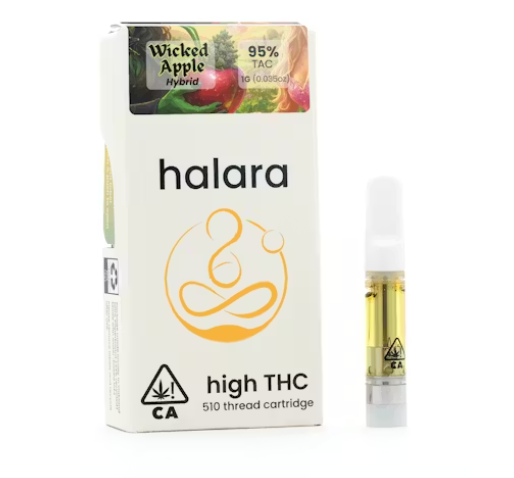 Photograph of product: Halara high THC Wicked Apple Hybrid Cart
