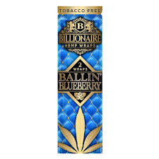 Photograph of product: Billionaire: Ballin Blueberry Hemp Wrap