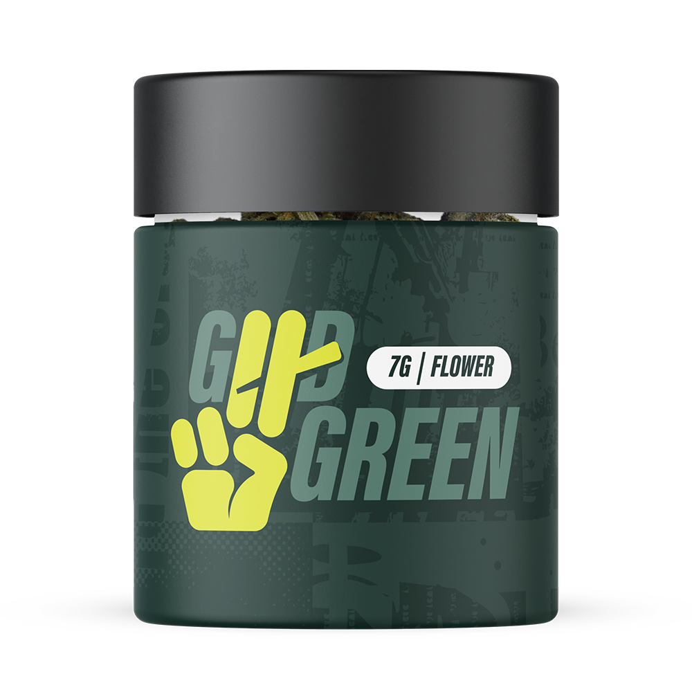 Photograph of product: Good Green | Tres Dawg IX x Tres OG | Flower 7g