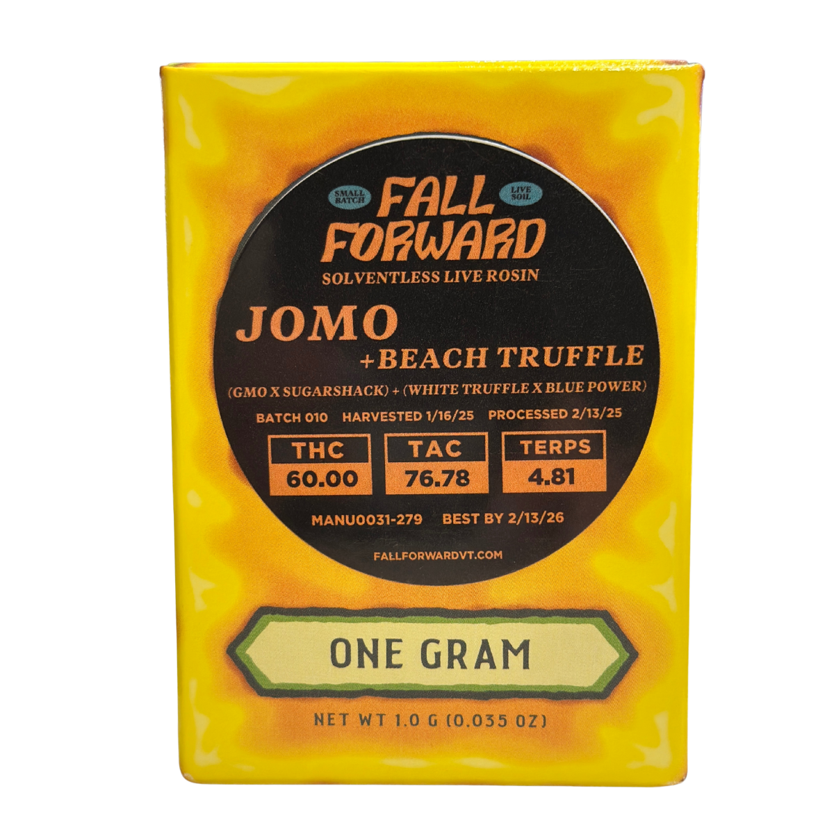 Photograph of Product: Jomo x Beach Truffle | Live Hash Rosin