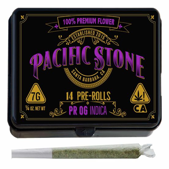 Photograph of product: [Pacific Stone] Preroll 14 Pack - 7g - PR OG (I) - 