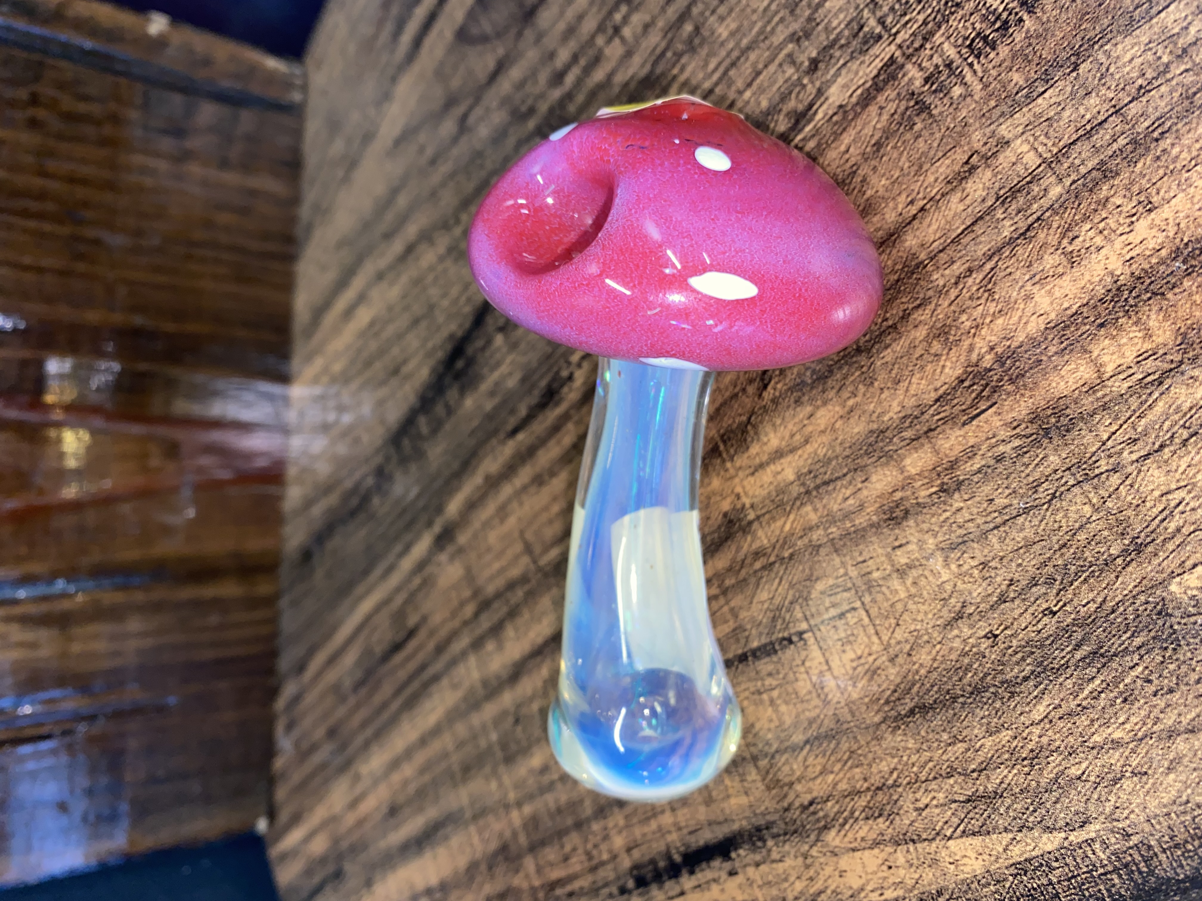 Photograph of product: Mushroom Fumed Glass Pipe | 4.75"
