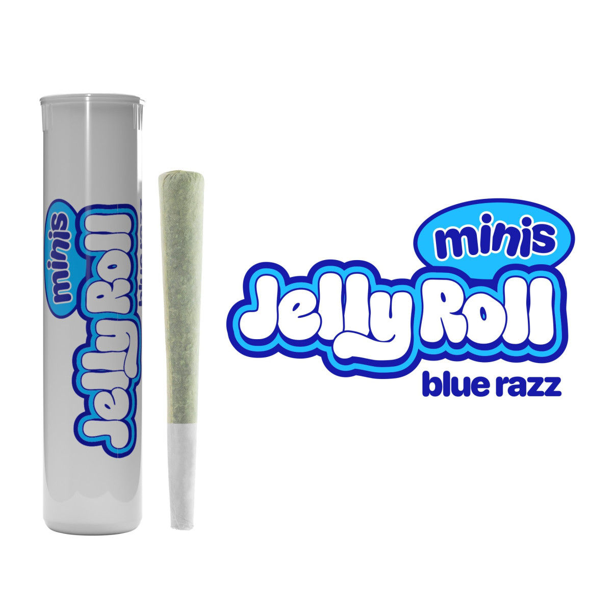 Photograph of product: Jelly Roll | Blue Razz Mini Infused Pre-Roll