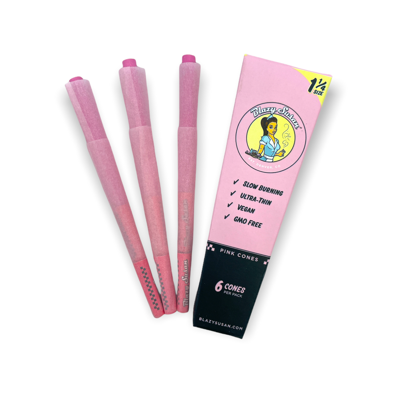Photograph of product: Blazy Susan Cones King Size 3pk - Purple